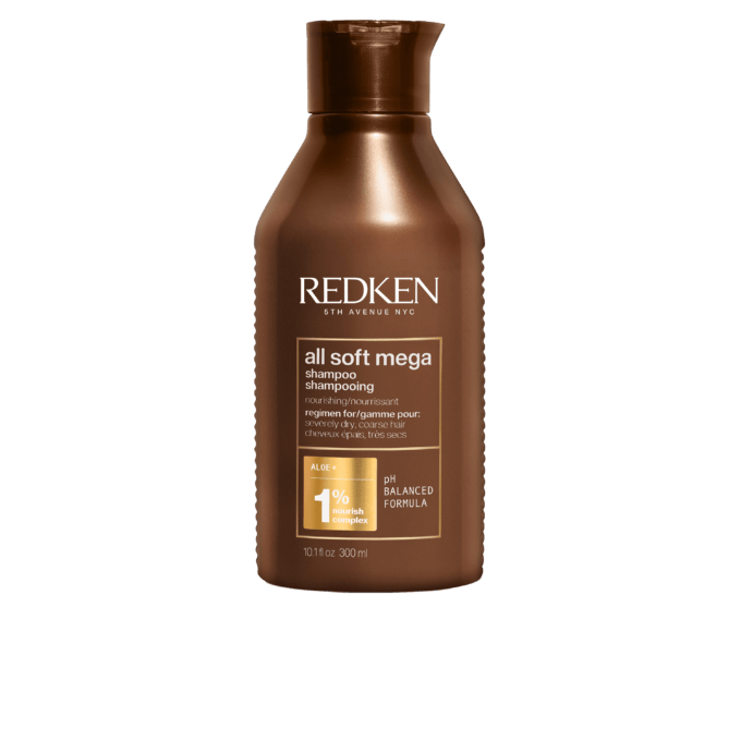 Redken All Soft Mega Shampoo 300ml Halo Hair & Skin - khdskinhairbeautyau.com