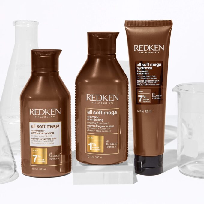 Redken All Soft Mega Shampoo 300ml Halo Hair & Skin - khdskinhairbeautyau.com