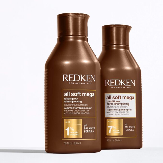 Redken All Soft Mega Shampoo 300ml Halo Hair & Skin - khdskinhairbeautyau.com
