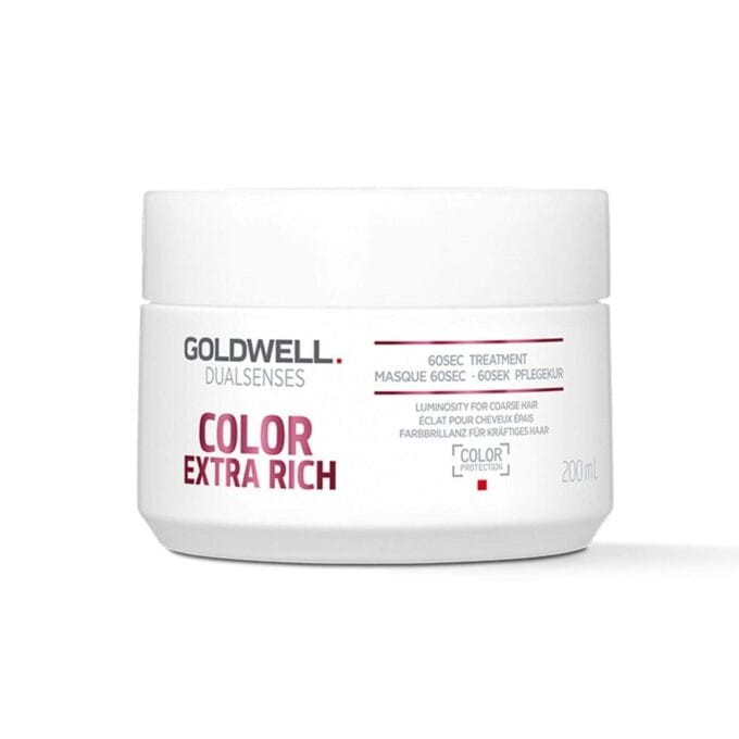Goldwell Dualsenses Color Extra Rich 60 Second Treatment 200ml Halo Hair & Skin - khdskinhairbeautyau.com