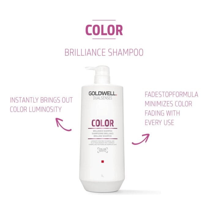 Goldwell Dualsenses Color Brilliance Shampoo 1000ml Halo Hair & Skin - khdskinhairbeautyau.com