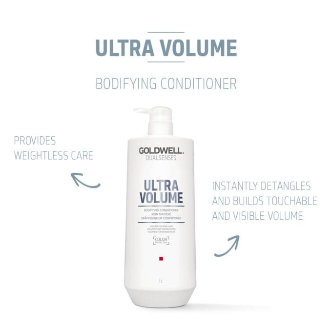 Goldwell Dualsenses Ultra Volume Bodifying Conditioner 1000ml Halo Hair & Skin - khdskinhairbeautyau.com