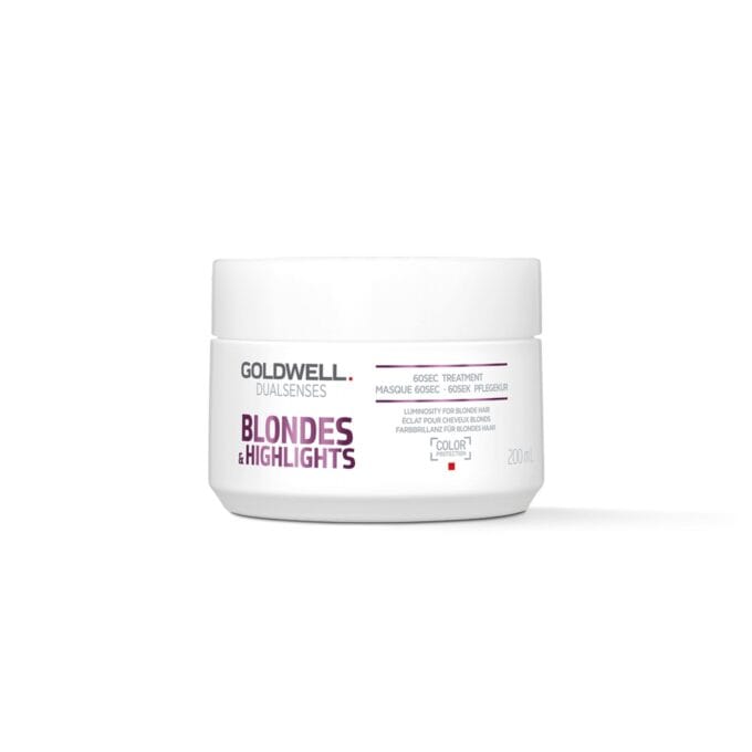 Goldwell Dualsenses Blondes & Highlights 60 Second Treatment 200ml Halo Hair & Skin - khdskinhairbeautyau.com