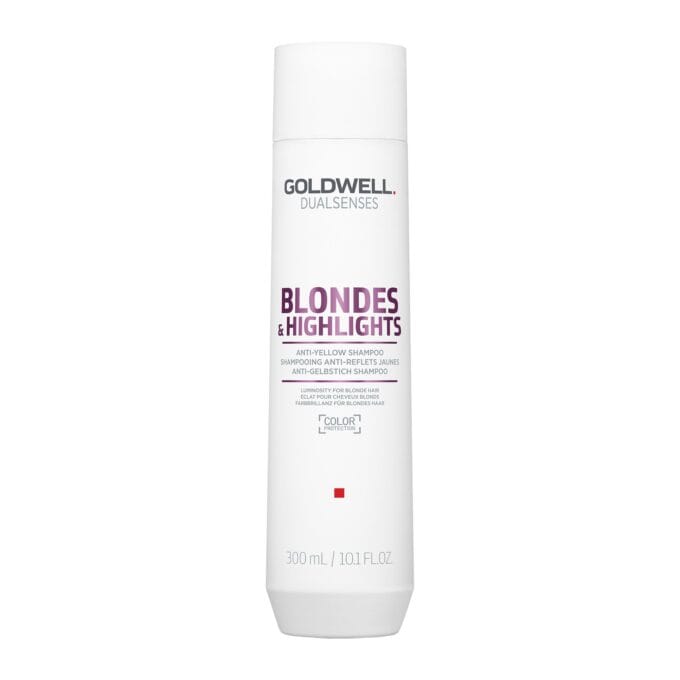 Goldwell Dualsenses Blondes & Highlights Anti-Yellow Shampoo 300ml Halo Hair & Skin - khdskinhairbeautyau.com