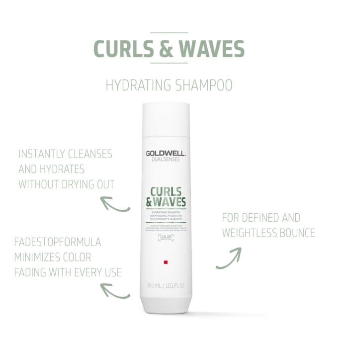 Goldwell Dualsenses Curls & Waves Hydrating Shampoo 300ml Halo Hair & Skin - khdskinhairbeautyau.com