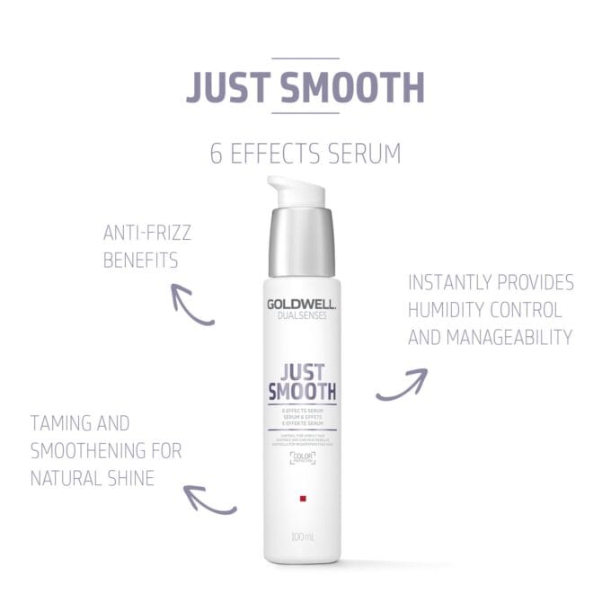 Goldwell Dualsenses Just Smooth 6 Effects Serum 100ml Halo Hair & Skin - khdskinhairbeautyau.com