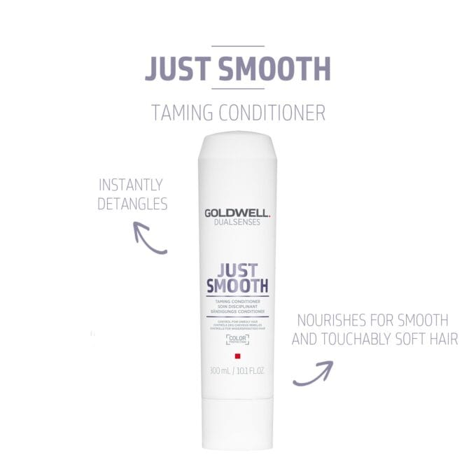 Goldwell Dualsenses Just Smooth Taming Conditioner 300ml Halo Hair & Skin - khdskinhairbeautyau.com