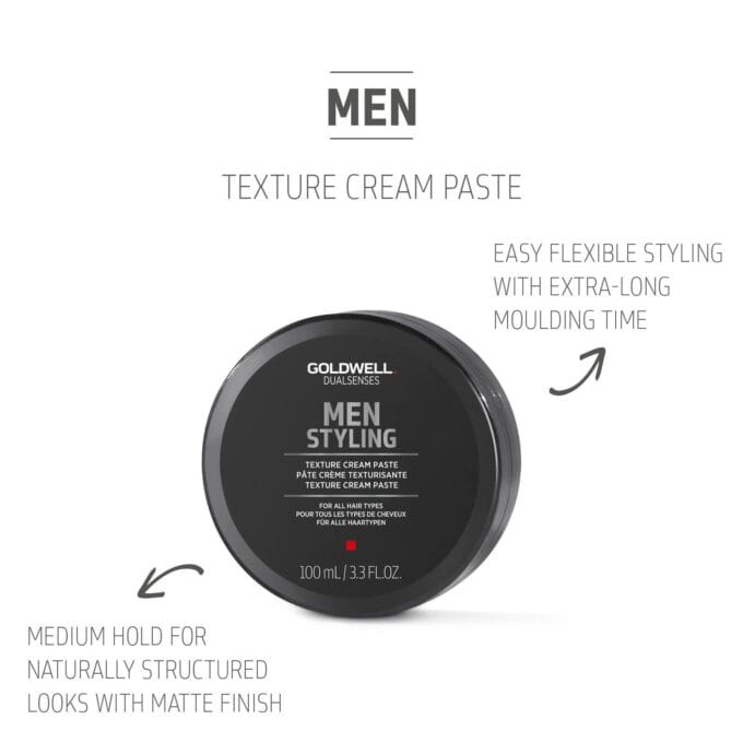 Goldwell Dualsenses Men Texture Cream Paste 100ml Halo Hair & Skin - khdskinhairbeautyau.com