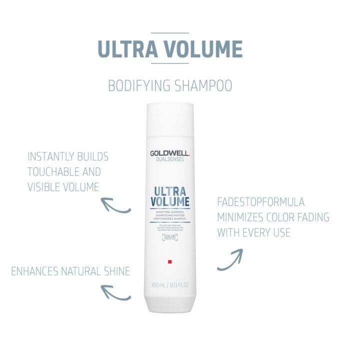 Goldwell Dualsenses Ultra Volume Bodifying Shampoo 300ml Halo Hair & Skin - khdskinhairbeautyau.com