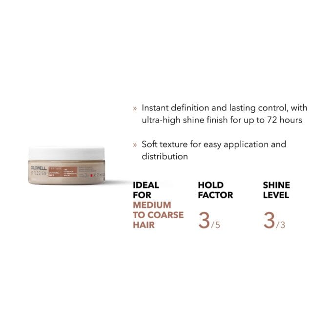 Goldwell StyleSign Defining Wax 75ml Halo Hair & Skin - khdskinhairbeautyau.com