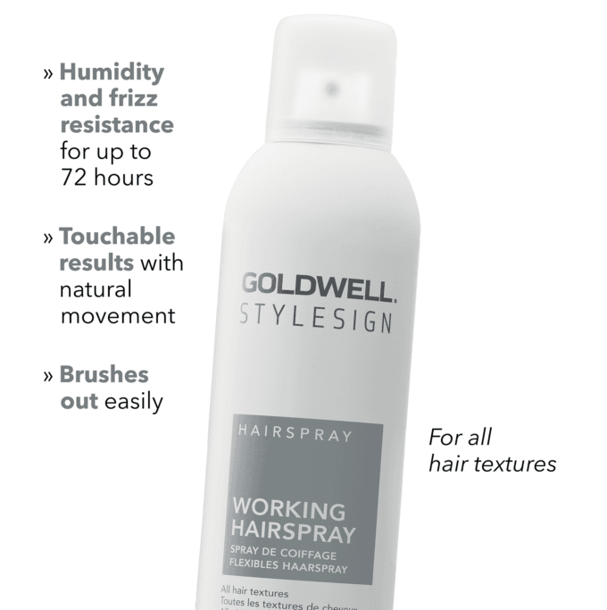 Goldwell StyleSign Working Hairspray 300ml Halo Hair & Skin - khdskinhairbeautyau.com