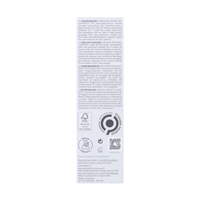 Kerasilk Color Sealer 75ml Halo Hair & Skin - khdskinhairbeautyau.com