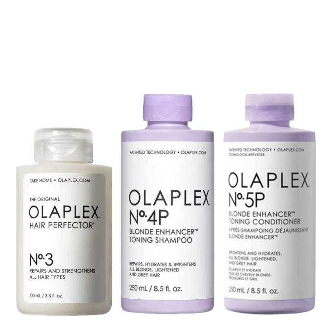 Olaplex Blonde and Grey Hair Strengthening Bundle Halo Hair & Skin - khdskinhairbeautyau.com