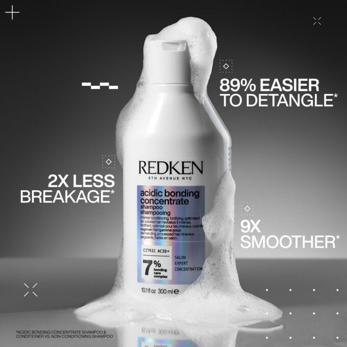 Redken Acidic Bonding Concentrate Shampoo 500ml Halo Hair & Skin - khdskinhairbeautyau.com