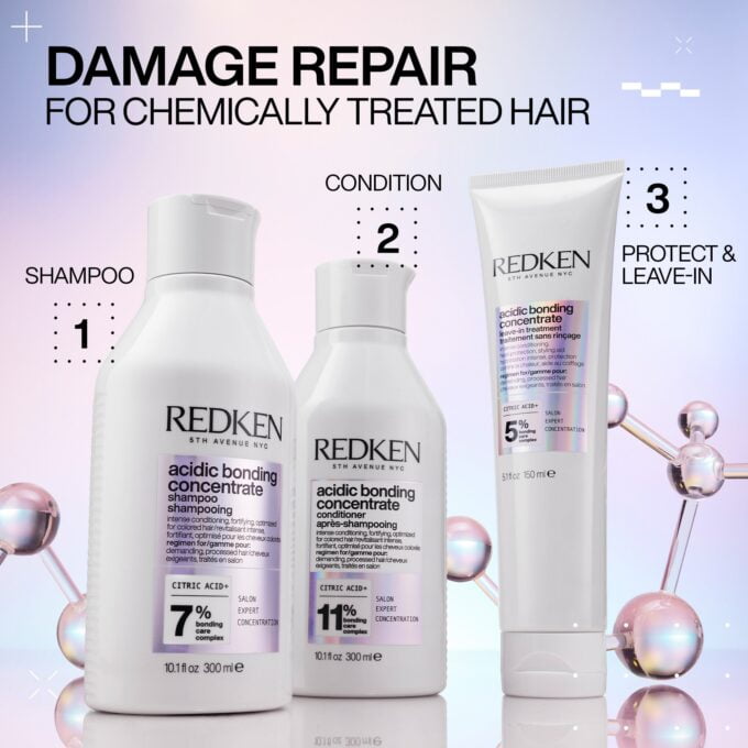 Redken Acidic Bonding Concentrate Shampoo 1000ml Halo Hair & Skin - khdskinhairbeautyau.com