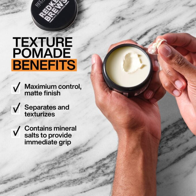 Redken Brews Outplay Texture Pomade 100ml Halo Hair & Skin - khdskinhairbeautyau.com