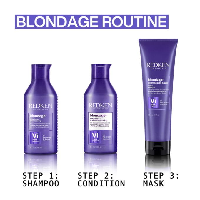 Redken Color Extend Blondage Color Depositing Purple Conditioner 300ml Halo Hair & Skin - khdskinhairbeautyau.com