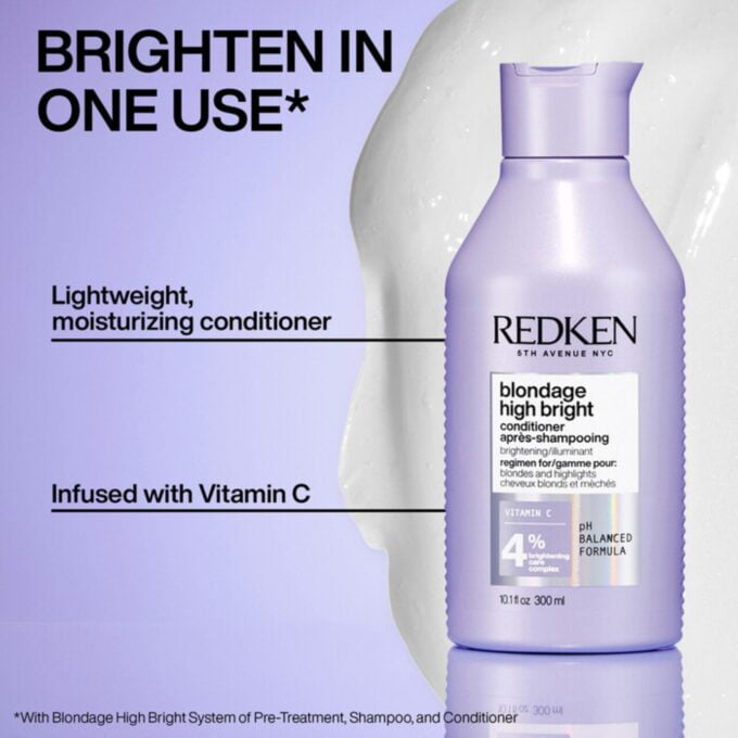Redken Color Extend Blondage High Bright Conditioner 300ml Halo Hair & Skin - khdskinhairbeautyau.com