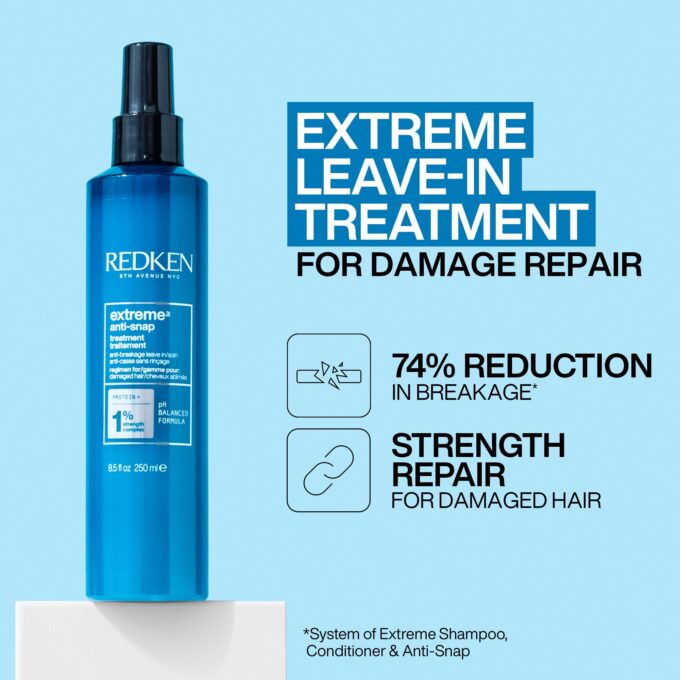 Redken Extreme Anti-snap Leave-In Treatment 250ml Halo Hair & Skin - khdskinhairbeautyau.com