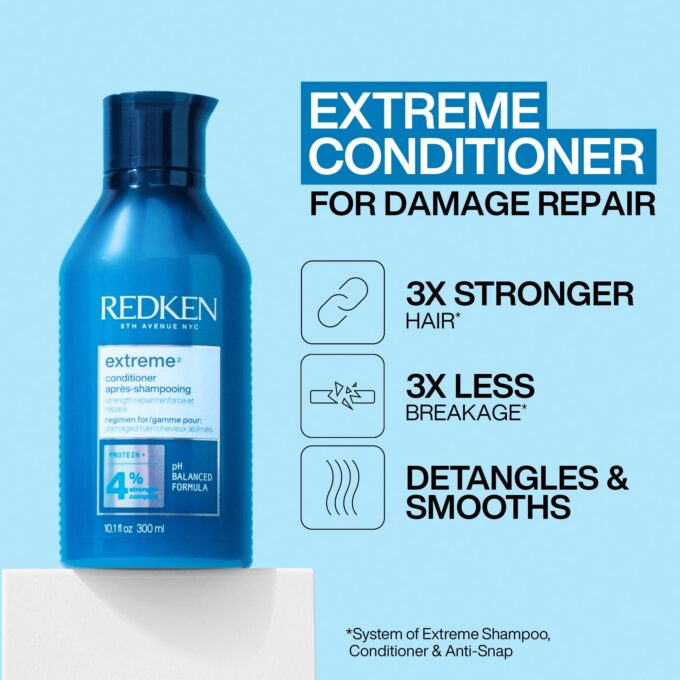 Redken Extreme Strengthening Conditioner 500ml Halo Hair & Skin - khdskinhairbeautyau.com