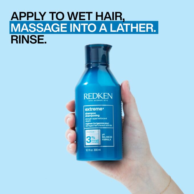 Redken Extreme Strengthening Shampoo 500ml Halo Hair & Skin - khdskinhairbeautyau.com