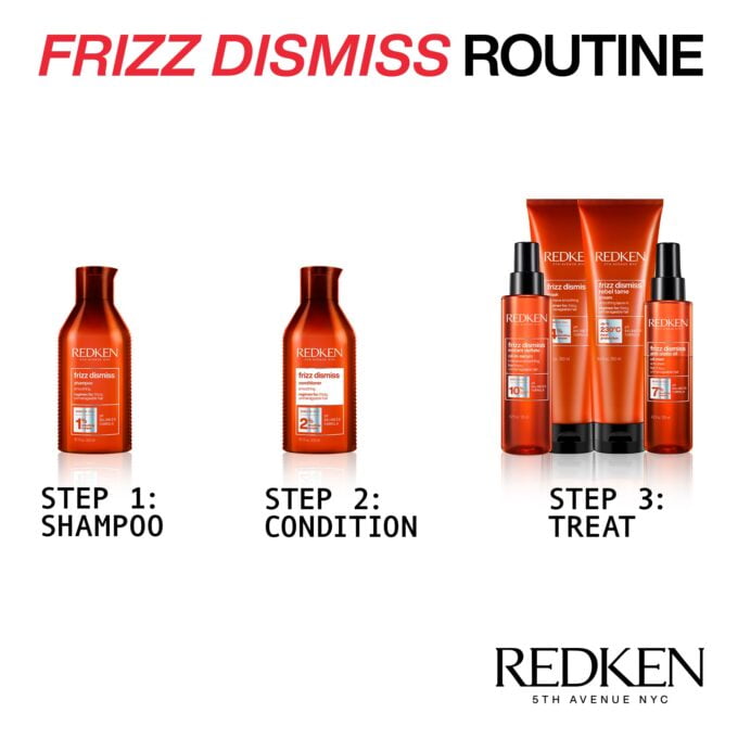 Redken Frizz Dismiss Shampoo and Conditioner 500ml Bundle Halo Hair & Skin - khdskinhairbeautyau.com
