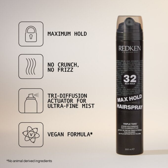 Redken Max Hold Hairspray 270g Halo Hair & Skin - khdskinhairbeautyau.com