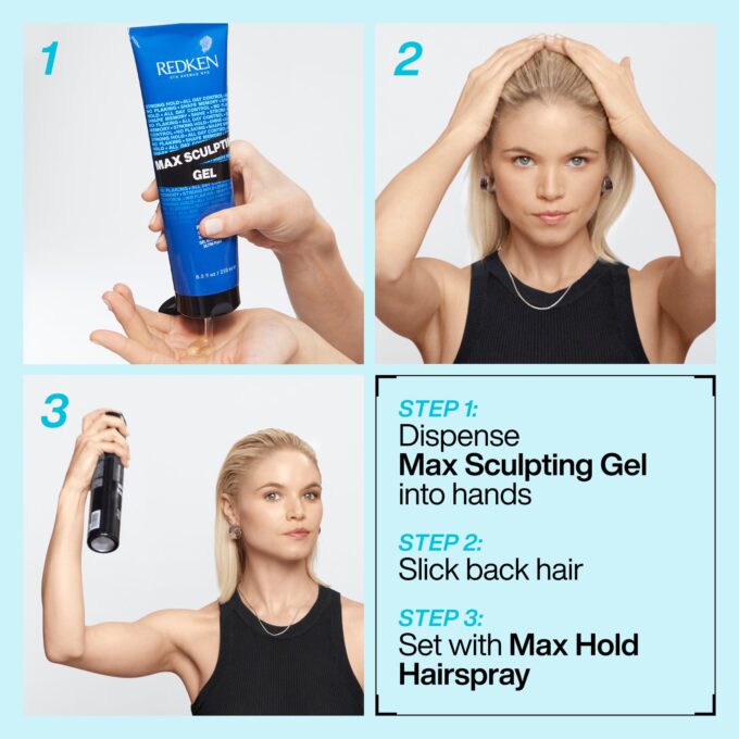 Redken Max Sculpt Gel 250ml Halo Hair & Skin - khdskinhairbeautyau.com
