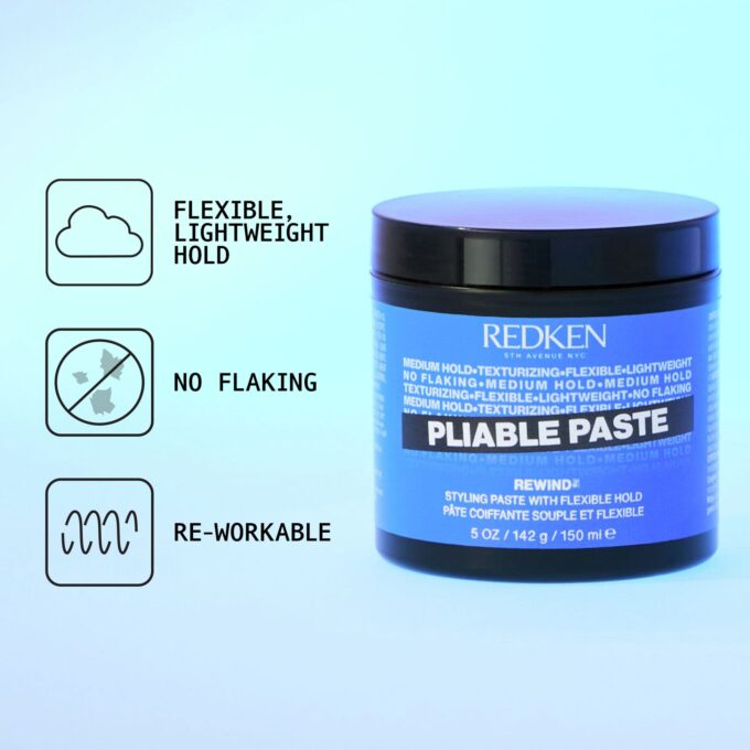 Redken Pliable Paste 150ml Halo Hair & Skin - khdskinhairbeautyau.com