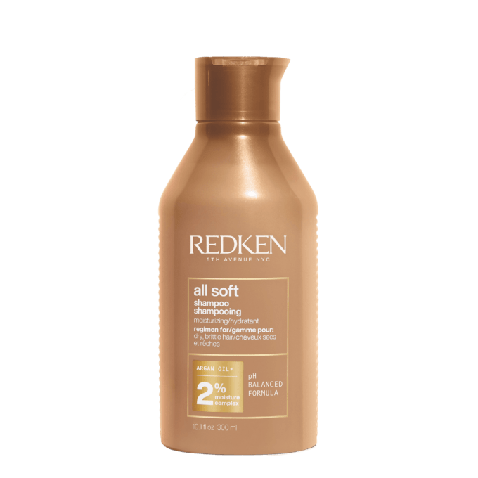 Redken All Soft Shampoo 300ml Halo Hair & Skin - khdskinhairbeautyau.com