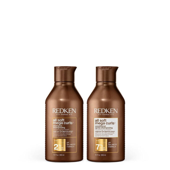 Redken All Soft Mega Curls 300ml Duo Bundle Halo Hair & Skin - khdskinhairbeautyau.com