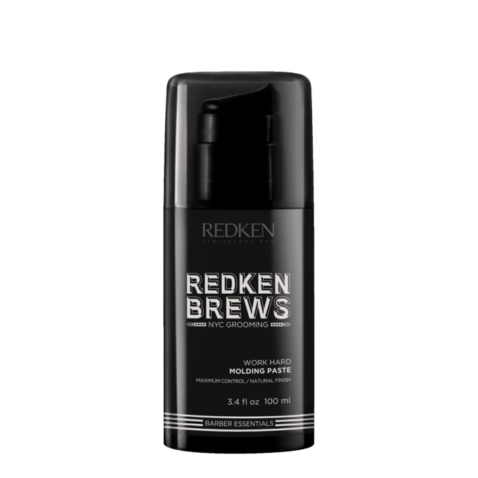 Redken Brews Work Hard Molding Paste 150ml Halo Hair & Skin - khdskinhairbeautyau.com