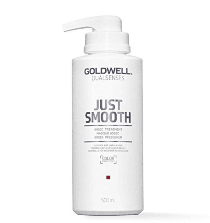 Goldwell Dualsenses Just Smooth 60 Second Treatment 500ml Halo Hair & Skin - khdskinhairbeautyau.com