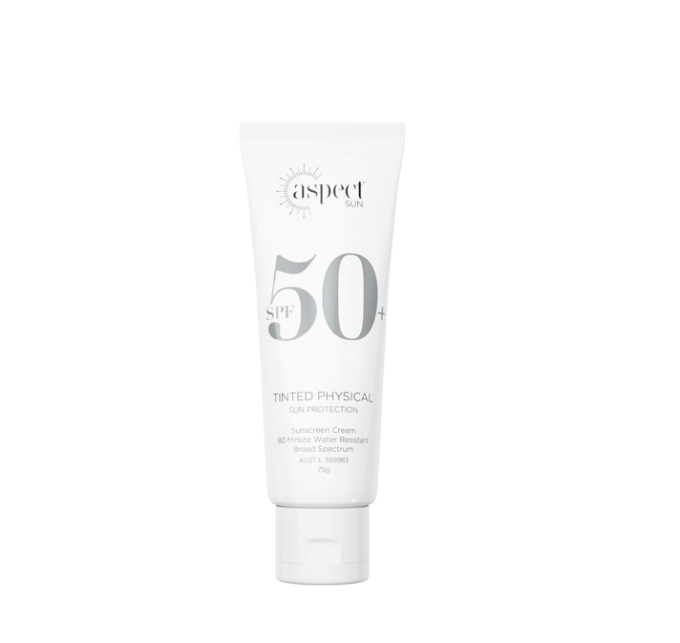 Aspect Sun Tinted Physical Sun Protection SPF50+ 75g Halo Hair & Skin - khdskinhairbeautyau.com
