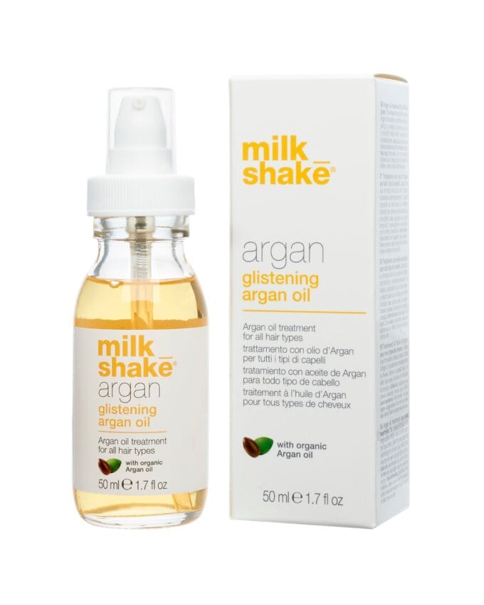 milk_shake Glistening Argan Oil 50ml Halo Hair & Skin - khdskinhairbeautyau.com