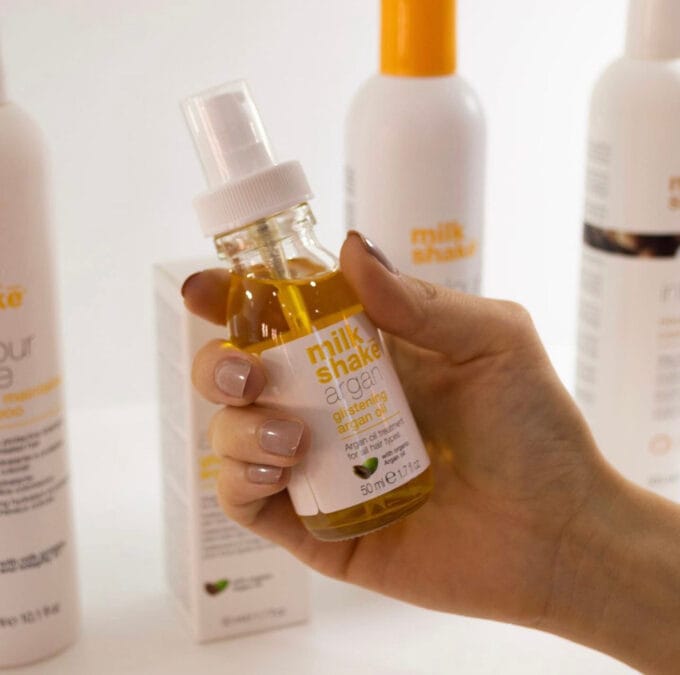 milk_shake Glistening Argan Oil 50ml Halo Hair & Skin - khdskinhairbeautyau.com