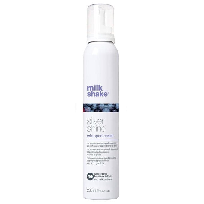 milk_shake Silver Shine Whipped Cream 200ml Halo Hair & Skin - khdskinhairbeautyau.com